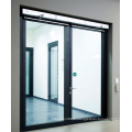 European standard moderne extérieur aluminium entièrement vitré Porte de feu de feu en verre pour l&#39;entrée